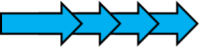 Graphic of blue arrows pointing to the right